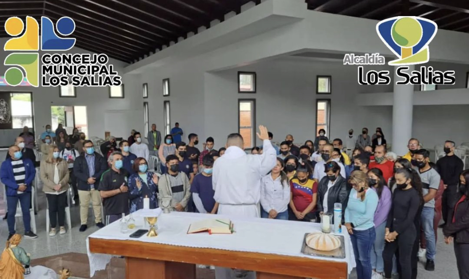Concejo Municipal y Alcaldía del municipio Los Salias celebraron la Misa del Deporte con asistencia de atletas