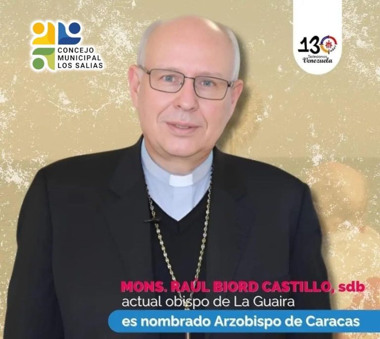 El Concejo Municipal de Los Salias se honra en felicitar al Monseñor Raúl Biord Castillo, nombrado recientemente Arzobispo de Caracas.